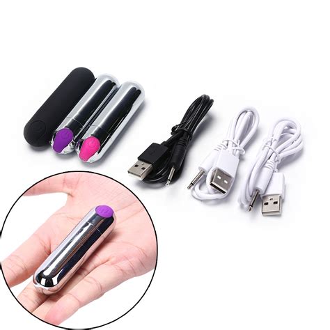 Usb Rechargeable 10 Speeds Vibrator For Clitoral G Spot Mute Bullet