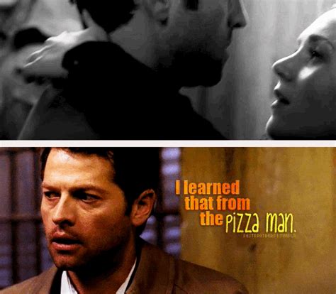 Supernatural castiel 'pizza man' magnet is proudly made in the usa full color image is fully laminated and wraps around the magnet edge so you when castiel discovered a porno about a pizza man, he paid attention. Funny and Real Supernatural Lines - Anj's Angels Fan Art (37347880) - Fanpop