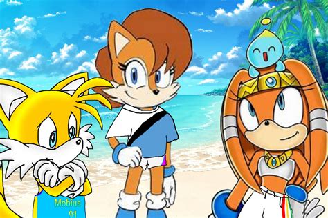 Tails And Friends Go To The Beach By Dbron 5 On Deviantart