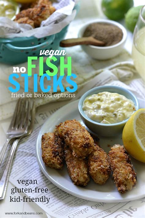 Vegan Fish Sticks Fork And Beans