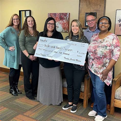 Truity Donates To Bartlesville Organizations Truity Credit Union