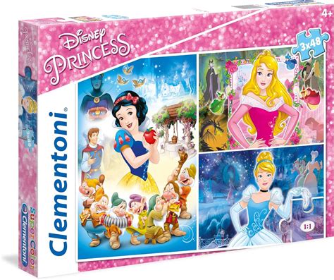 Clementoni 25211 Supercolor Puzzle For Children Princess 3×48