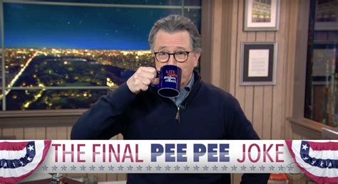 Stephen Colbert Couldnt Resist Making Final Pee Tape Trump Joke