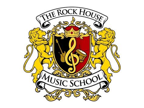 The Rock House A Music Schools Incredible Crest Logo Look At The