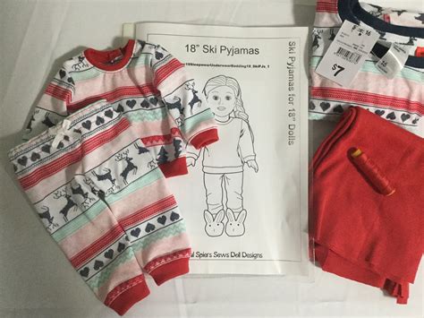 Doll Clothes Patterns By Valspierssews How To Make Ski Pyjamas For