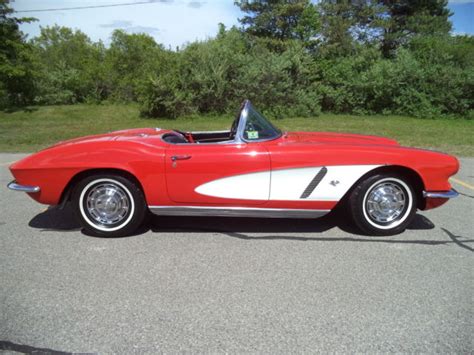 1962 Corvette 327340 Hp Original Motor Re Code Gorgeous Roman Red