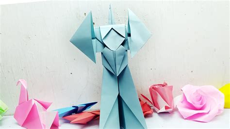 How To Make A Paper Robot Easy Origami Making A Paper Robot Youtube