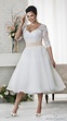 20 Best Plus Size Tea Length Wedding Dresses with Sleeves - Home ...