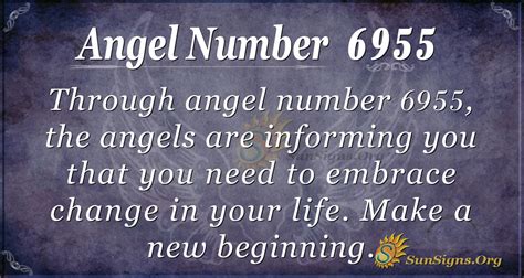 Angel Number 6955 Meaning Embracing The New Sunsignsorg
