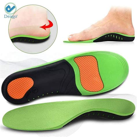 Deago Full Length Orthotic Inserts Shoe Insoles With Arch Support For