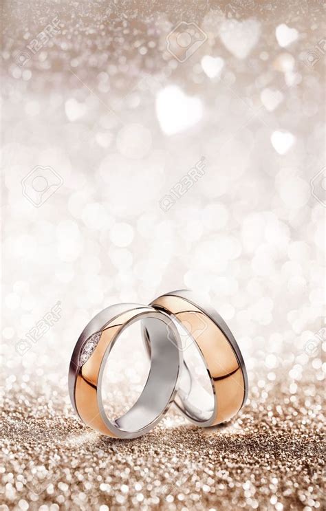 romantic wedding ring celebration background   gold rings