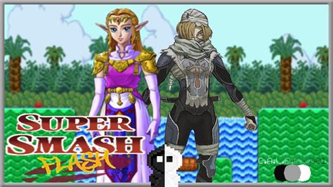 Super Smash Flash Zelda And Sheik Classic And Adventure Mode Youtube