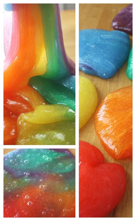 How To Make Colorful Rainbow Slime Little Bins For Little Hands