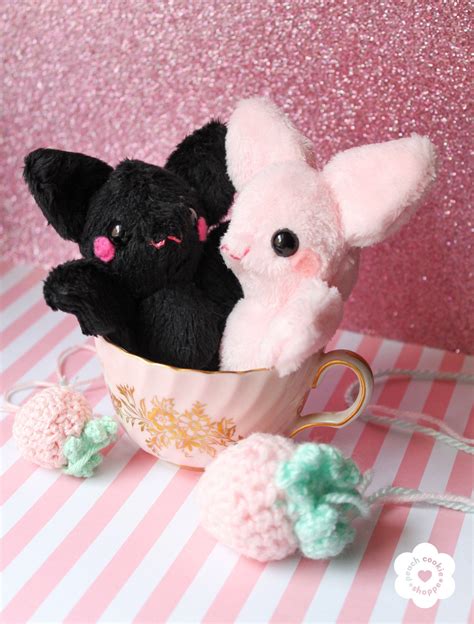 Sold Out Pocketpal Plush Bertrand Strawberry Loving Bat Etsy Cute