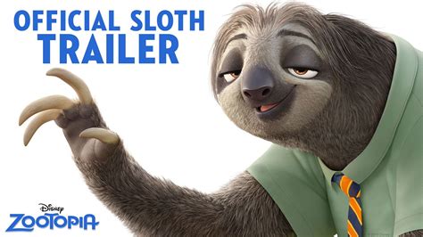 Zootopia Official Us Sloth Trailer Disney Zootopia Zootopia