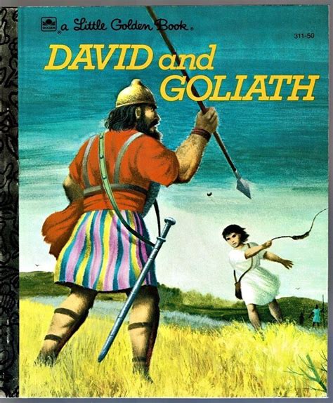 Vintage Little Golden Book David And Goliath Barbara Shook Hazen