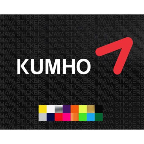 Kumho Tires Logo Stickers In Custom Colors And Sizes