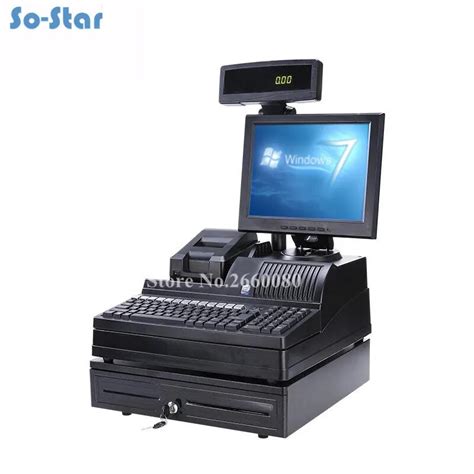 Pos Terminal Machine For Restaurants And Supermarkets 12 Inch Lcd