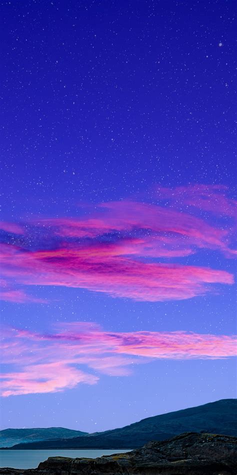 Download 1080x2160 Wallpaper Pink Clouds Sky Minimal Sunset Nature