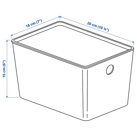 kuggis box with lid white 18x26x15 cm ikea indonesia