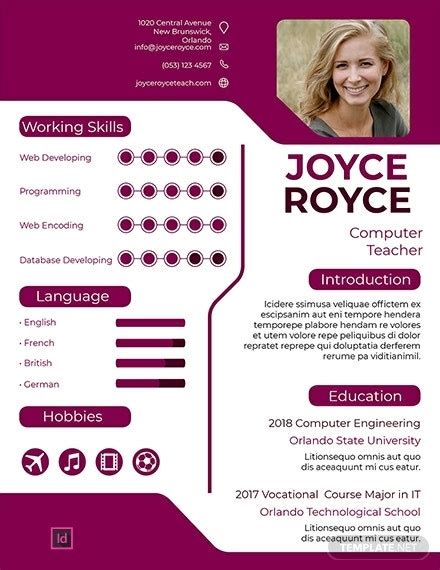For an infographic resume template to work, you most likely need to create one yourself. 10+ Minimalist Infographic Resume Templates - MS Word ...