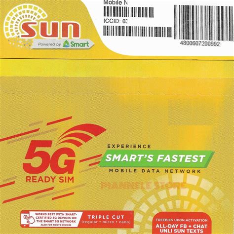 Mon, jul 26, 2021, 4:00pm edt 5G Ready SUN Cellular Prepaid SIM Card LTE Surf High Speed of LTE DATA Triple-cut SIM | Shopee ...
