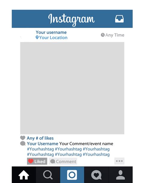 Instagram Layout Template Png