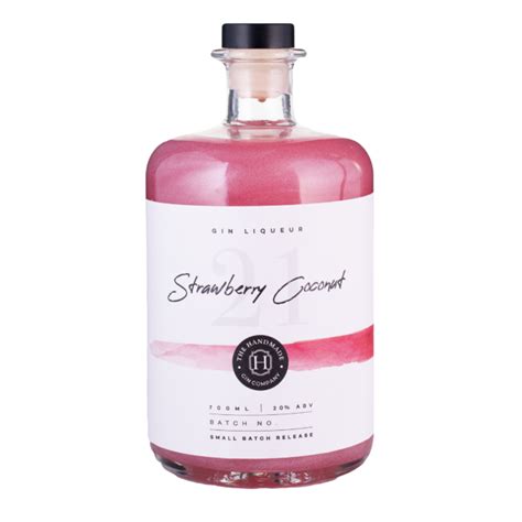 Shimmering Strawberry Coconut Handmade Gin Liqueur The Handmade Gin Company