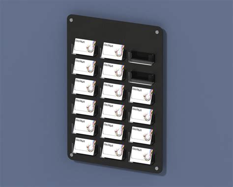 Wall Mounted Business Card Holder 18 Pocket