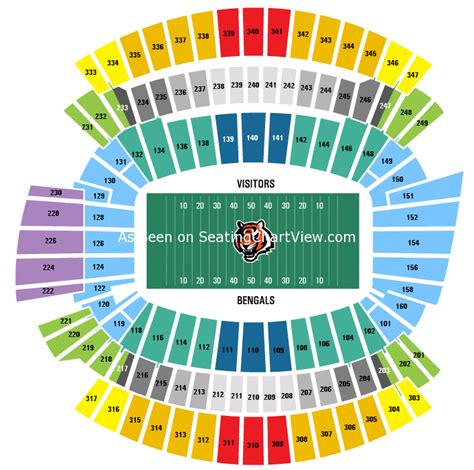 Paul Brown Stadium Cincinnati Oh Seating Chart View