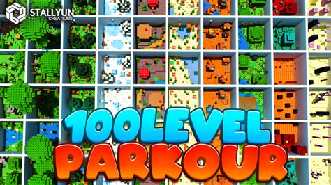 100 Parkour Levels By Pixell Studio Minecraft Marketplace Map