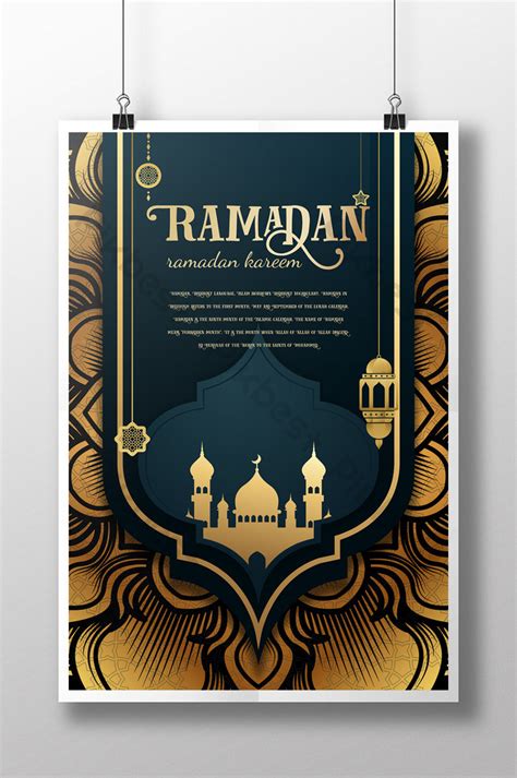 Poster Template For Islamic Ramadan Promotional Leaflets Psd Free