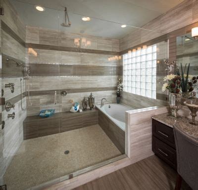 Bathtub inside walk in shower: Huge and luxurious walk-in shower and tub combo. # ...