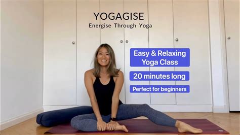 20 Minute Easy And Relaxing Yoga Class Perfect For Beginners Youtube