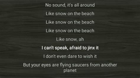 Taylor Swift Snow On The Beach Ft Lana Del Rei Lyrics Youtube
