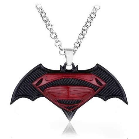 Super Hero Batman Necklace Metal Charm Pendant Superman S Necklsce