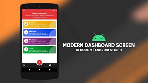 Dashboard Design Android Studio App Design Layout Android Studio