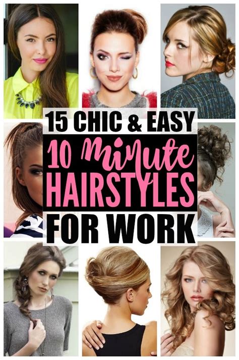 Hairstyles For Work 15 Easy Hairstyles For Hectic Mornings Easy