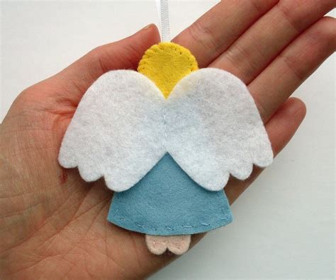Felt Angel Ornaments Pdf Sewing Pattern And Embroidery Pattern