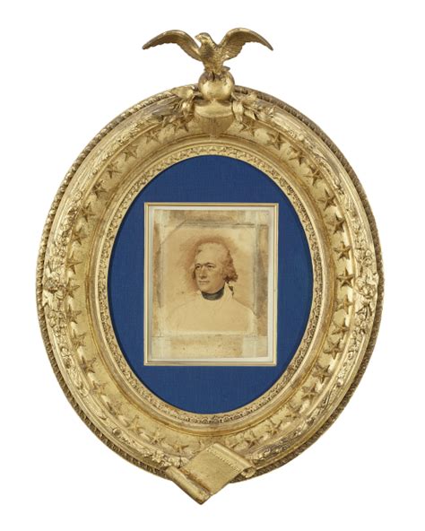 Miniature Portrait of Alexander Hamilton ~ This exceptionally rare portrait of Alexander ...