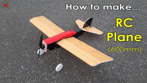 How To Make Remote Control Airplane At Home 600mm Youtube
