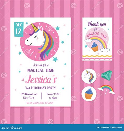 Invitations And Announcements Invitations Sleeping Unicorn Birthday Party