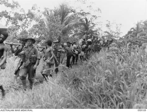 Bukaua New Guinea 1943 10 18 Troops Of The 2946th Australian