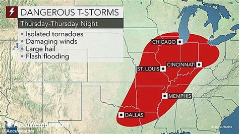 Midwest Tornado Warning Issued Over Storms Daily Mail Online