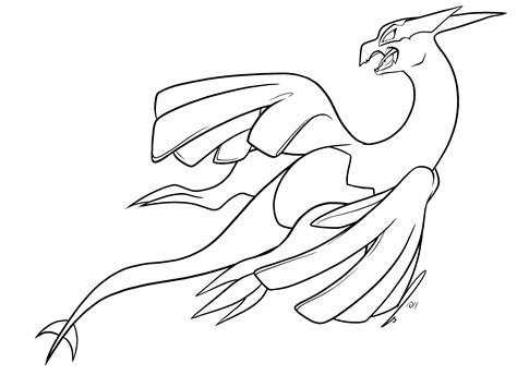 Shadow Lugia Pokemon Coloring Coloring Pages