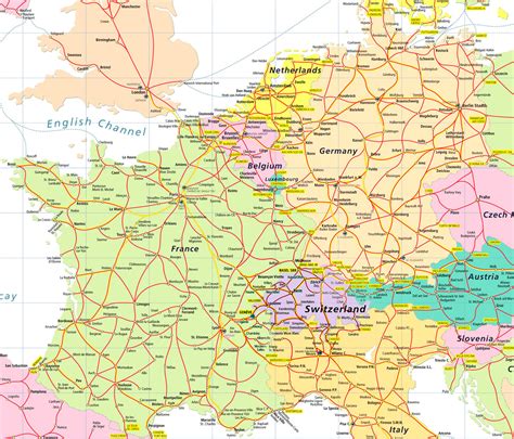 Discover popular train routes in italy, journey times and how to book tickets online. MAP OF FRANCE AND SWITZERLAND - Recana Masana