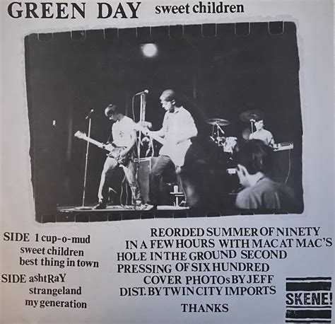 Green Day Sweet Children Ep Discography Greendayfm