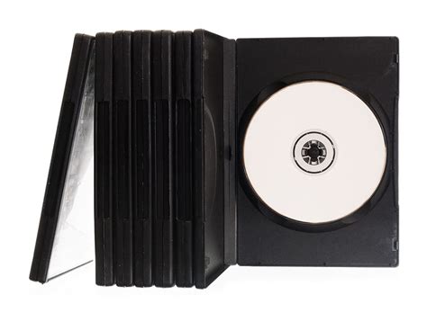 Black Blank Box Case Cd Cd Rom Circle Computer Data Digital