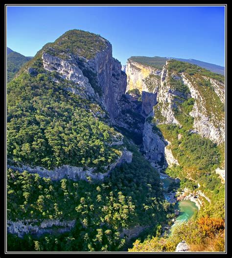 Le Couloir Samson Vu Du Point Sublime Les Gorges Du Verdon Provence