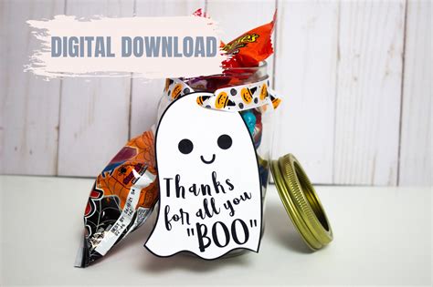 Halloween Ghost Teacher/Employee Appreciation Gift Tag | Etsy